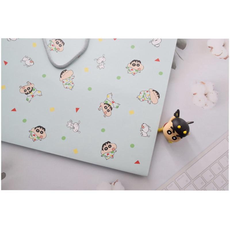 現貨正版 蠟筆小新 手提袋橫式 特大手提袋 禮物提袋 紙袋 手提紙袋 動感超人 禮物袋 聖誕節 交換禮物 生日禮物紙袋-細節圖2