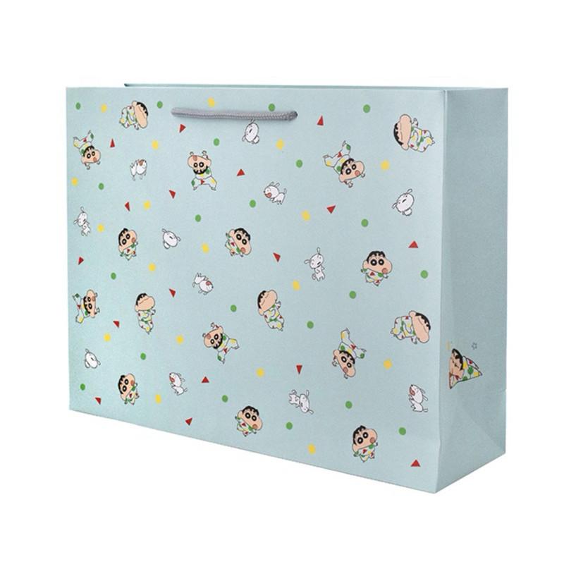 現貨正版 蠟筆小新 手提袋橫式 特大手提袋 禮物提袋 紙袋 手提紙袋 動感超人 禮物袋 聖誕節 交換禮物 生日禮物紙袋-細節圖4