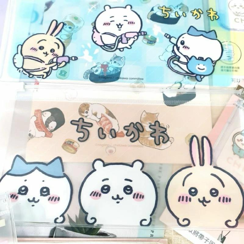 現貨正版 吉伊卡哇 48K夾鍊袋 透明夾鏈袋 48k夾鏈袋 透明收納袋 小八貓 兔兔 口罩收納袋 筆袋 發票收納袋 餐具-細節圖8