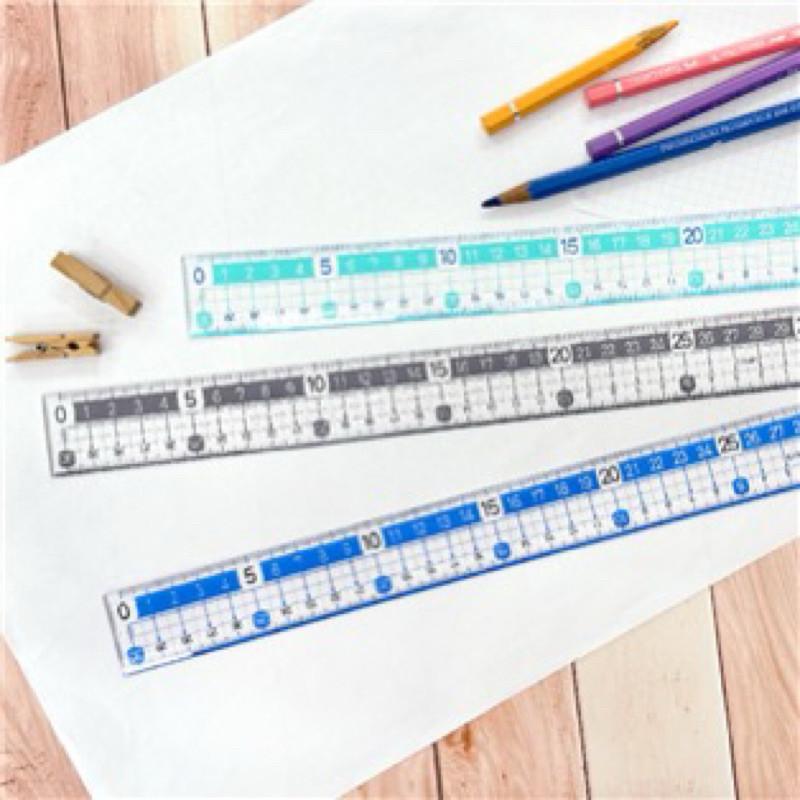 現貨正版 大字尺30公分 直尺 30CM直尺 學生 畫重點 直尺-細節圖2