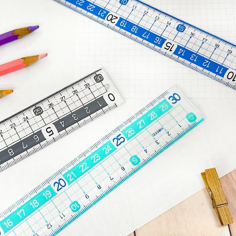 現貨正版 大字尺30公分 直尺 30CM直尺 學生 畫重點 直尺-細節圖9