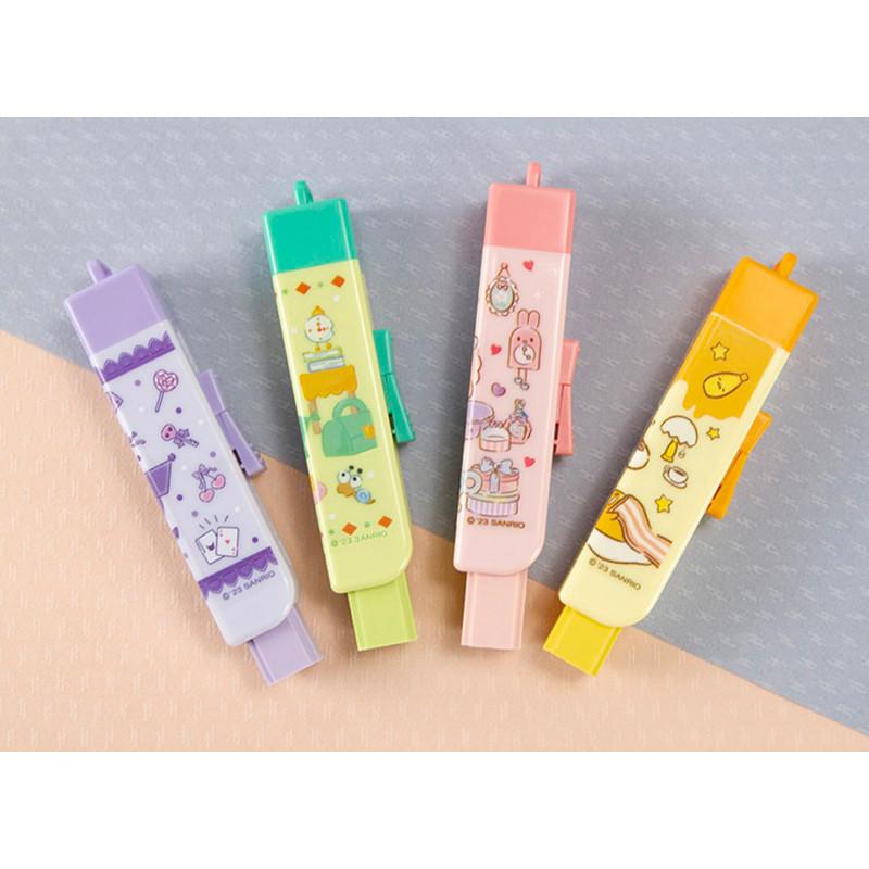 現貨正版 三麗鷗 推式橡擦筆 方型 大眼蛙自動橡皮擦 酷洛米方型推式自動橡皮擦 台灣製 文具 擦子 擦布 筆型橡皮擦-細節圖9