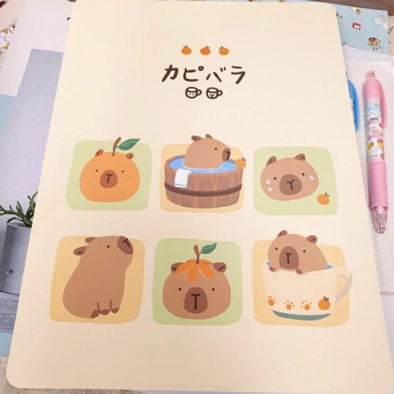 現貨正版 卡皮巴拉 A4墊板 九九乘法表 英文字母 注音符號 水豚 墊板 A4隔板 書寫板 硬墊板 台灣製 卡通墊板-細節圖3