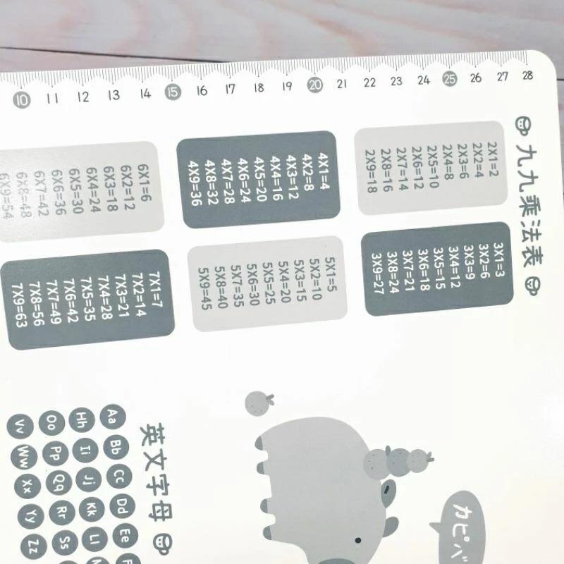 現貨正版 卡皮巴拉 A4墊板 九九乘法表 英文字母 注音符號 水豚 墊板 A4隔板 書寫板 硬墊板 台灣製 卡通墊板-細節圖4