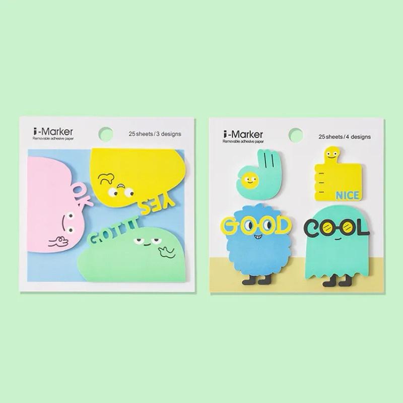 現貨正版 多巴胺色系 精靈便利貼 便條紙 日常提醒 貼紙 記事貼 筆記貼 便利記事貼 簡便貼 重點整理貼 備忘錄-細節圖2