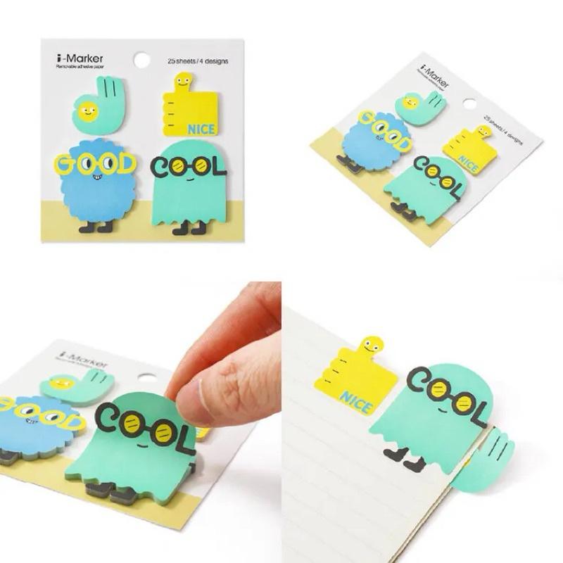 現貨正版 多巴胺色系 精靈便利貼 便條紙 日常提醒 貼紙 記事貼 筆記貼 便利記事貼 簡便貼 重點整理貼 備忘錄-細節圖5