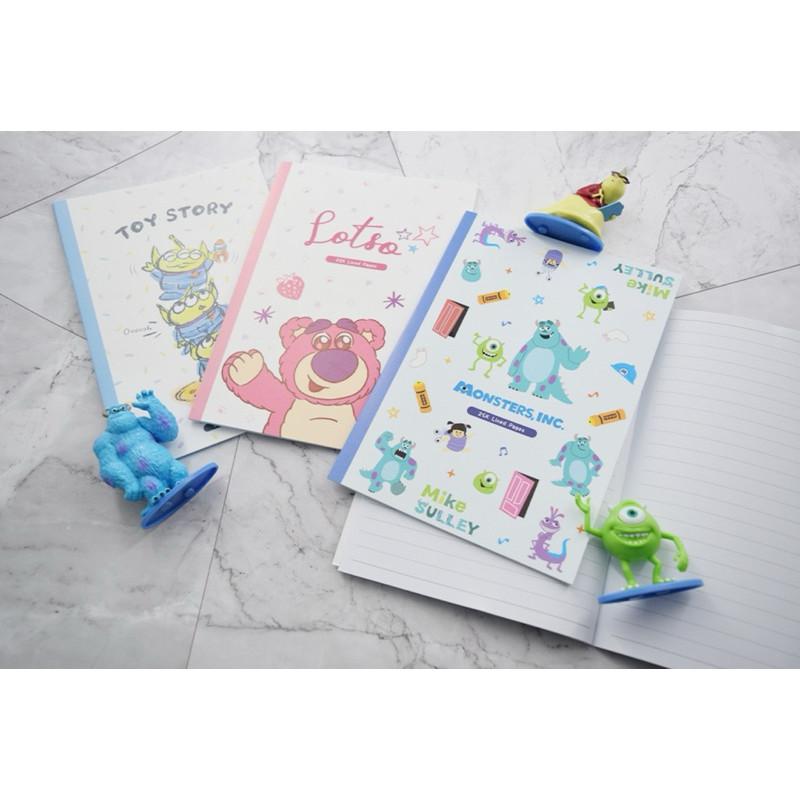 現貨正版 迪士尼筆記本 25K橫線固頁筆記本 三眼怪 定頁筆記 橫線筆記本 橫線筆記本 熊抱 玩具總動員 記事本 台灣製-細節圖2