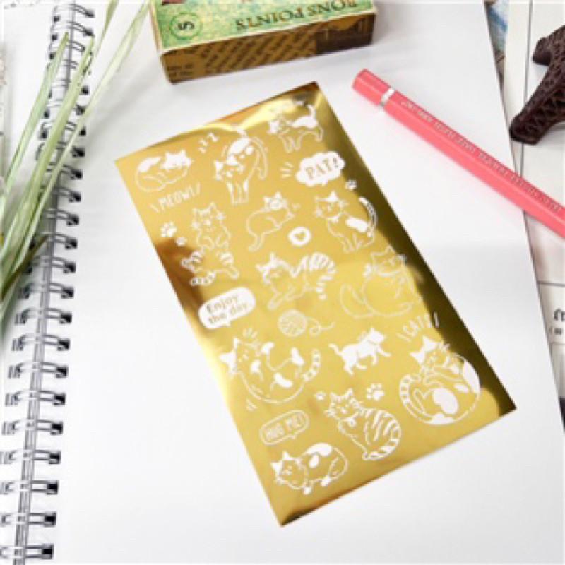 現貨正版 燙金轉印貼紙 轉印手帳貼紙 轉印貼紙 裝飾貼紙 貼紙 手帳貼紙 轉印貼-細節圖2