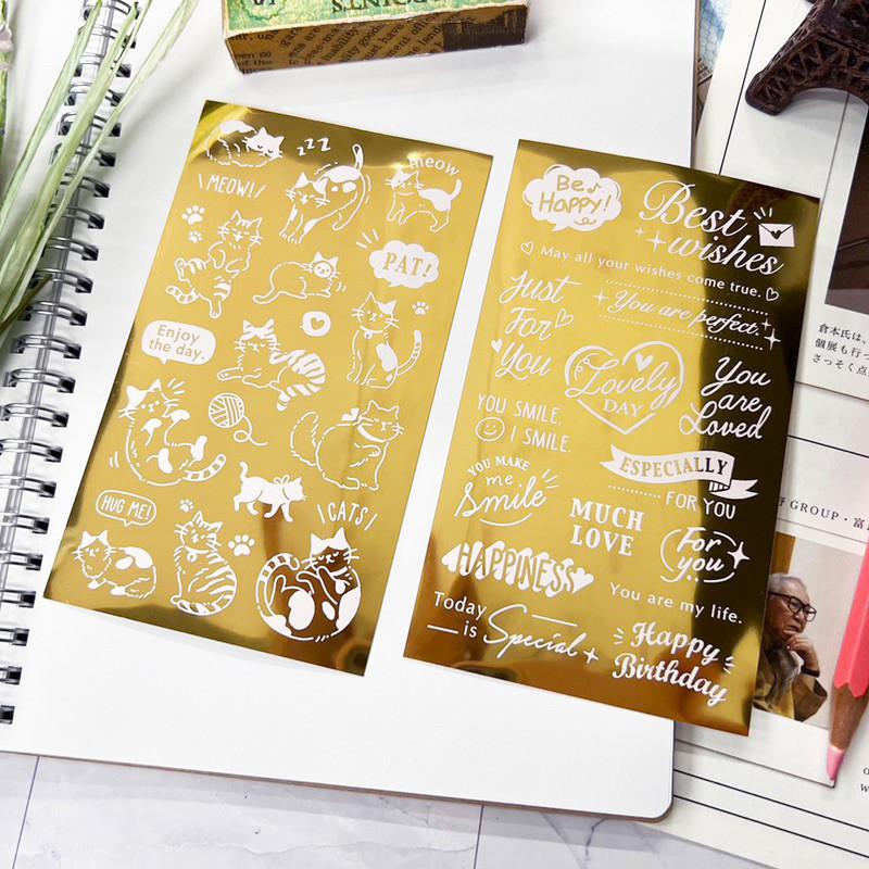 現貨正版 燙金轉印貼紙 轉印手帳貼紙 轉印貼紙 裝飾貼紙 貼紙 手帳貼紙 轉印貼-細節圖7