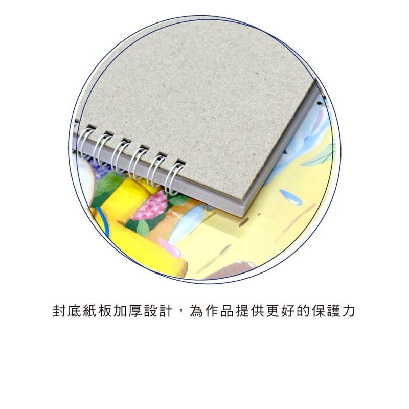 現貨正版 13K雙線圈剪貼簿 繪圖 畫冊 素描本 圖畫紙 畫畫 畫本 繪本 塗鴉本 剪貼簿 雙線圈 圖紙 A4素描本-細節圖6