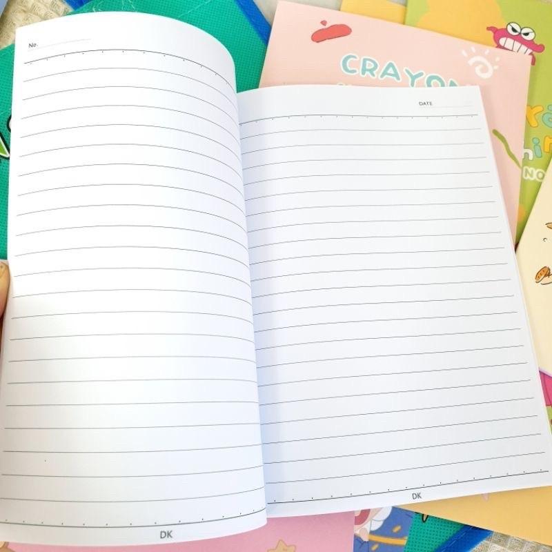 現貨正版 蠟筆小新 25k筆記本 橫線定頁筆記 小新 記事本 小白 小葵 固頁筆記本 橫線筆記本 野原新之助筆記本-細節圖4