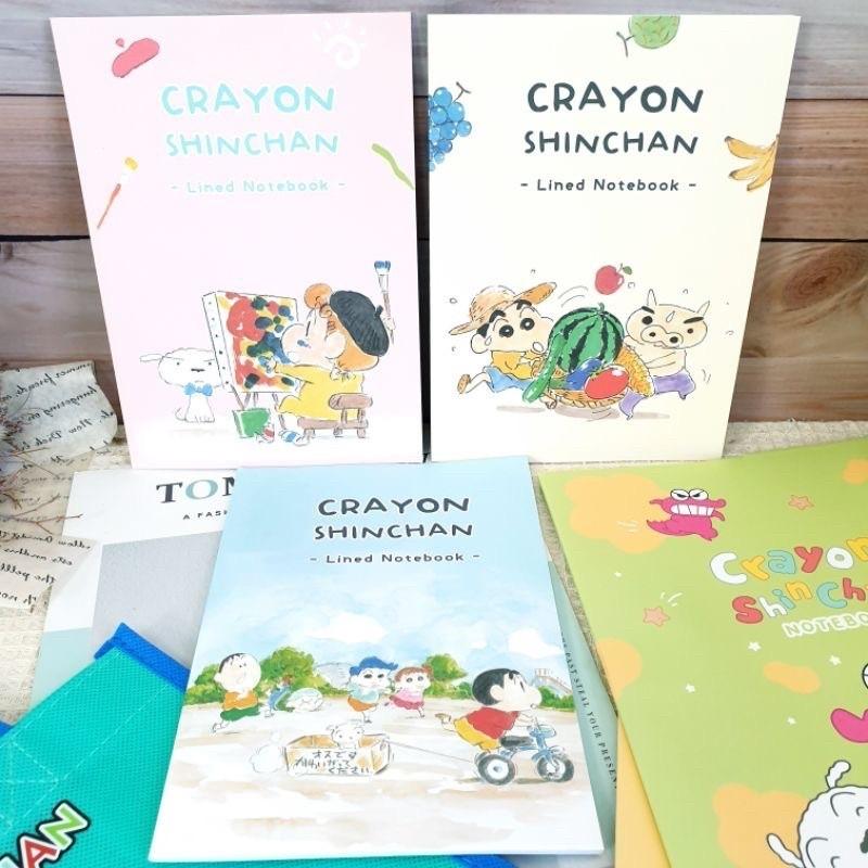 現貨正版 蠟筆小新 25k筆記本 橫線定頁筆記 小新 記事本 小白 小葵 固頁筆記本 橫線筆記本 野原新之助筆記本-細節圖5