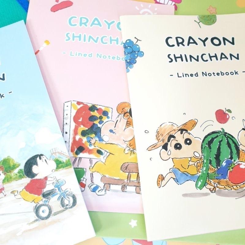 現貨正版 蠟筆小新 25k筆記本 橫線定頁筆記 小新 記事本 小白 小葵 固頁筆記本 橫線筆記本 野原新之助筆記本-細節圖8