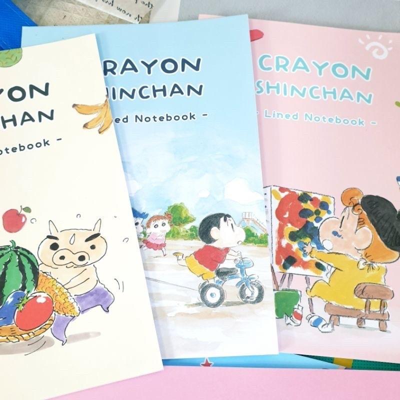 現貨正版 蠟筆小新 25k筆記本 橫線定頁筆記 小新 記事本 小白 小葵 固頁筆記本 橫線筆記本 野原新之助筆記本-細節圖9