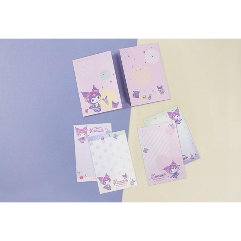 現貨正版 三麗鷗 多摺便條本 美樂蒂 庫洛米 大耳狗便條紙 紙條本 布丁狗便條紙 酷洛米四折便條本 備忘 筆記-細節圖8