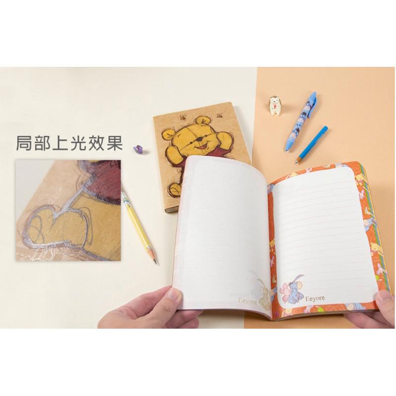 現貨正版 迪士尼 好可愛定頁筆記  32K筆記本 定頁可撕筆記 筆記本 彩色筆記本 信紙 便條紙本 備忘 維尼筆記本-細節圖2