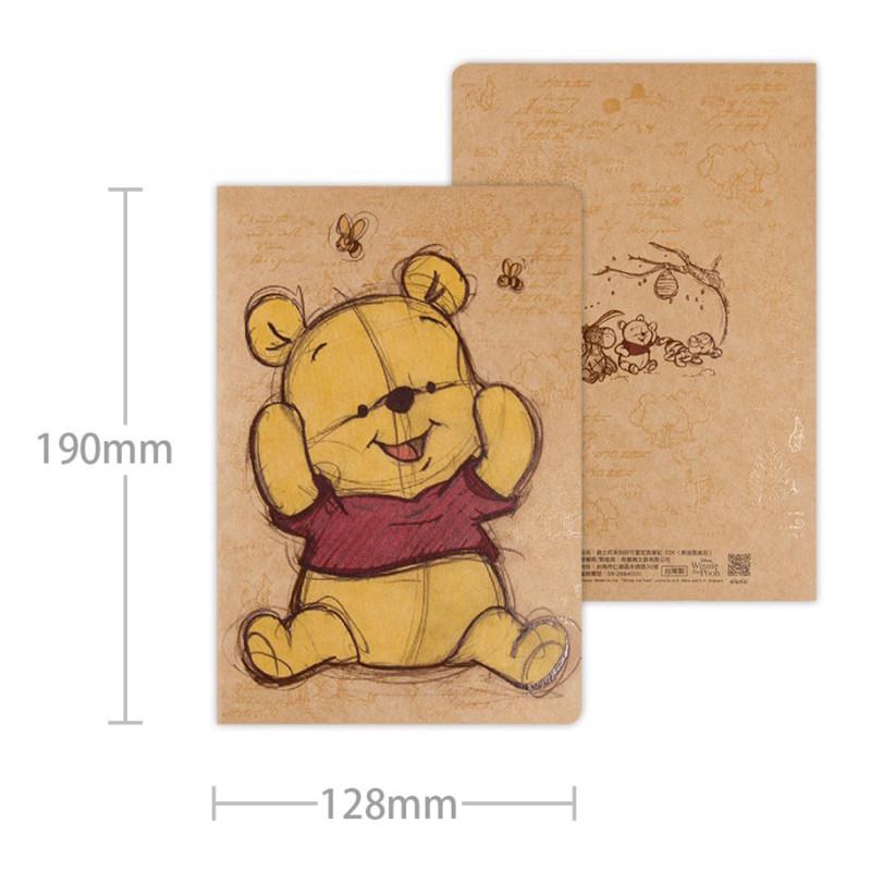 現貨正版 迪士尼 好可愛定頁筆記  32K筆記本 定頁可撕筆記 筆記本 彩色筆記本 信紙 便條紙本 備忘 維尼筆記本-細節圖3