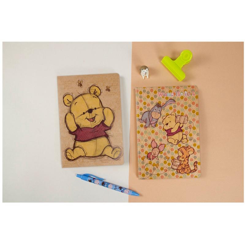 現貨正版 迪士尼 好可愛定頁筆記  32K筆記本 定頁可撕筆記 筆記本 彩色筆記本 信紙 便條紙本 備忘 維尼筆記本-細節圖6