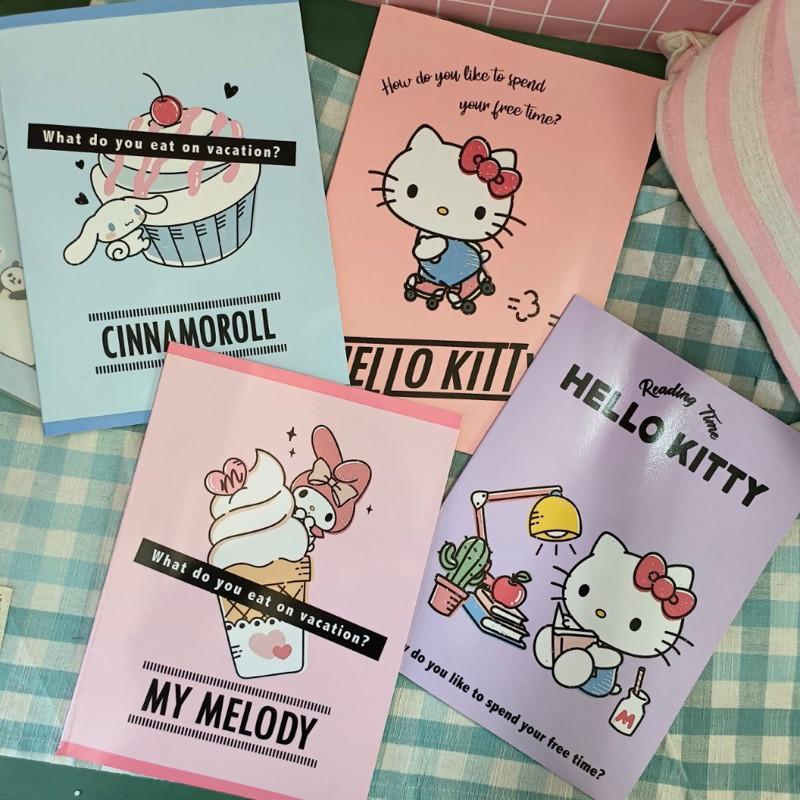 現貨正版 三麗鷗 16開筆記本 橫線 kitty筆記 計畫本 手帳 日記 記事本 酷洛米筆記本 美樂蒂 大耳狗 凱蒂貓-細節圖2