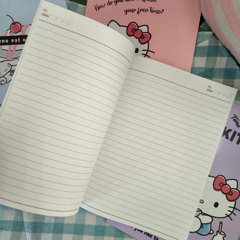 現貨正版 三麗鷗 16開筆記本 橫線 kitty筆記 計畫本 手帳 日記 記事本 酷洛米筆記本 美樂蒂 大耳狗 凱蒂貓-細節圖6