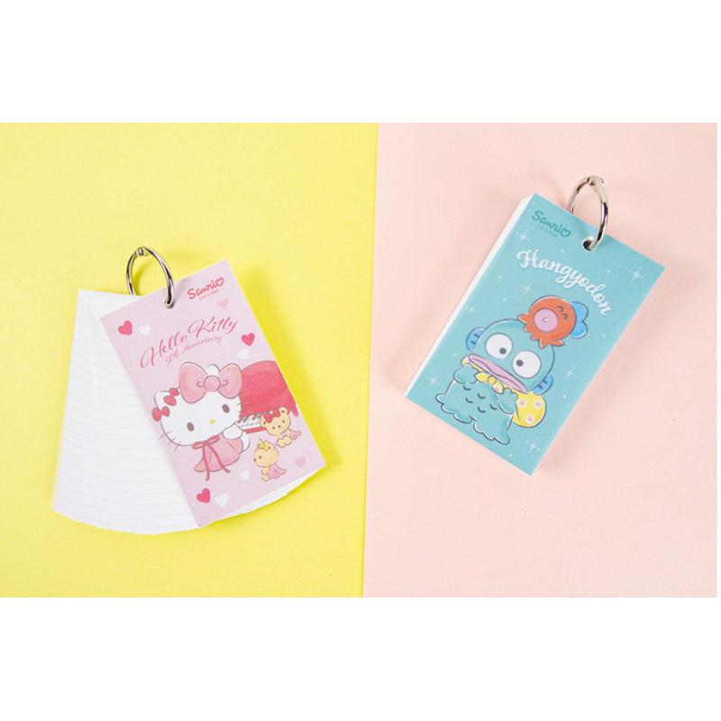 現貨正版 三麗鷗 單字卡-大 方格單字卡 kitty 單字卡 人魚漢頓 酷洛米方格筆記 帕恰狗 記事本 隨身備忘錄-細節圖2