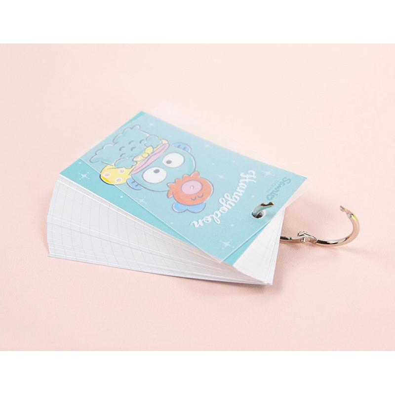 現貨正版 三麗鷗 單字卡-大 方格單字卡 kitty 單字卡 人魚漢頓 酷洛米方格筆記 帕恰狗 記事本 隨身備忘錄-細節圖7