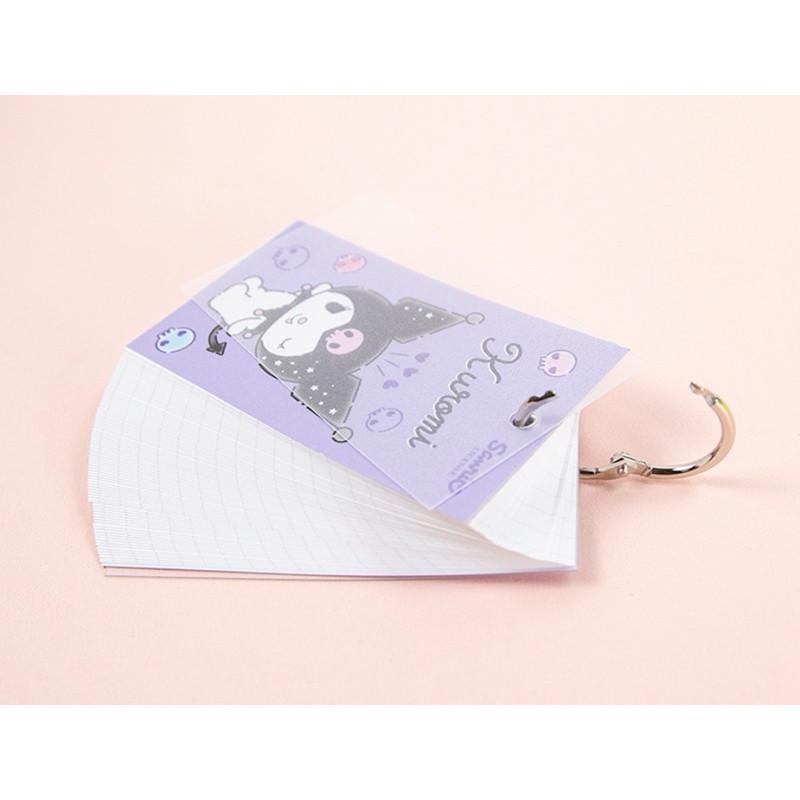 現貨正版 三麗鷗 單字卡-大 方格單字卡 kitty 單字卡 人魚漢頓 酷洛米方格筆記 帕恰狗 記事本 隨身備忘錄-細節圖9