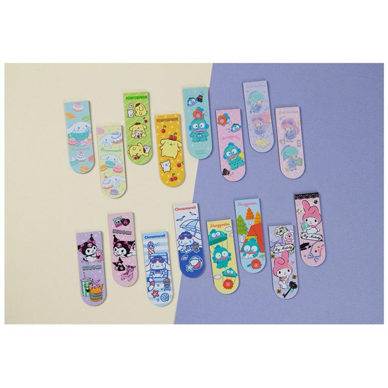 現貨正版 三麗鷗 磁性書籤 2入 2入書籤 雙子星 美樂蒂 酷洛米 書籤 磁鐵  可愛書夾 造型書籤 布丁狗 大耳狗書籤-細節圖2