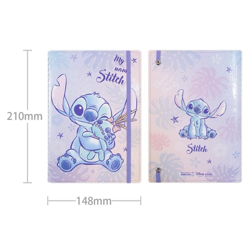 現貨正版 迪士尼 車縫筆記本 25K活頁筆記 史迪奇筆記本 三眼怪筆記本 車縫記事本 橫線 筆記本 25k活頁本 筆插-細節圖3