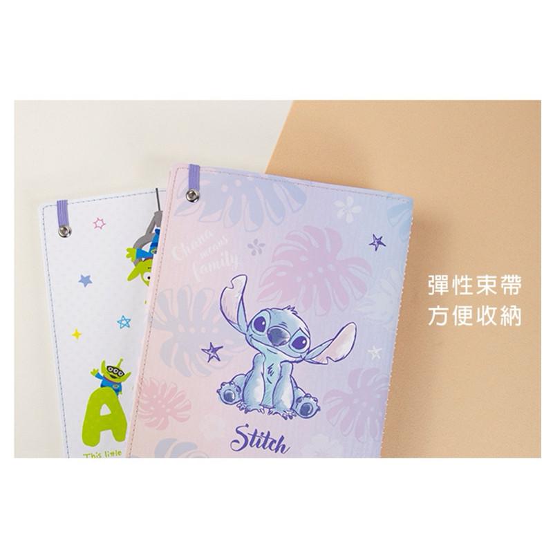 現貨正版 迪士尼 車縫筆記本 25K活頁筆記 史迪奇筆記本 三眼怪筆記本 車縫記事本 橫線 筆記本 25k活頁本 筆插-細節圖7