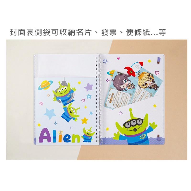 現貨正版 迪士尼 車縫筆記本 25K活頁筆記 史迪奇筆記本 三眼怪筆記本 車縫記事本 橫線 筆記本 25k活頁本 筆插-細節圖9