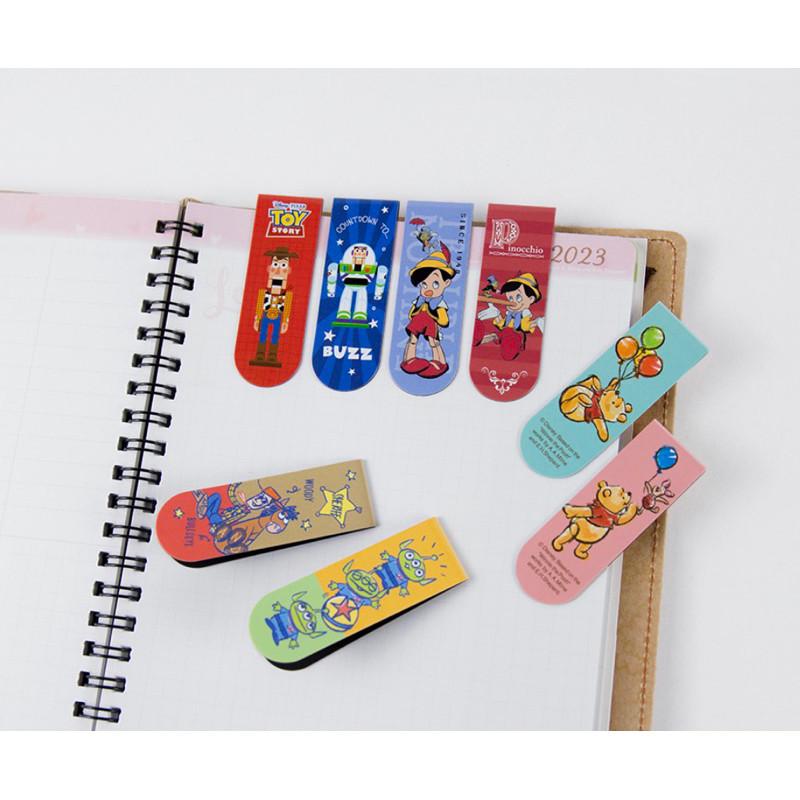 現貨正版 迪士尼磁性書籤2入 書夾 重點書籤 迪士尼便條本 正版授權 便條紙 便簽 三眼怪 胡迪 米奇 公主 玩具總動員-細節圖2