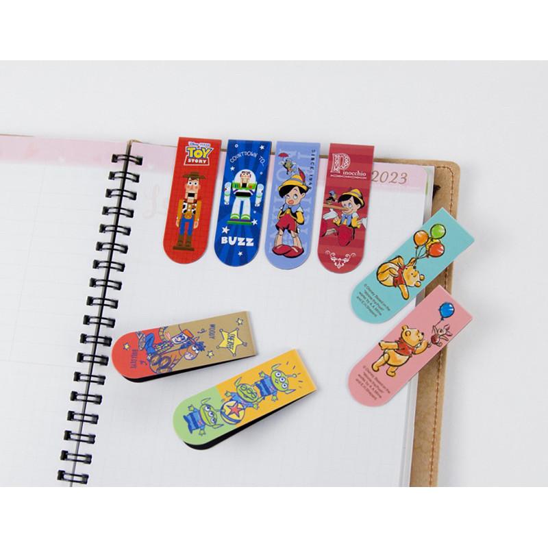 現貨正版 迪士尼磁性書籤2入 書夾 重點書籤 迪士尼便條本 正版授權 便條紙 便簽 三眼怪 胡迪 米奇 公主 玩具總動員-細節圖3