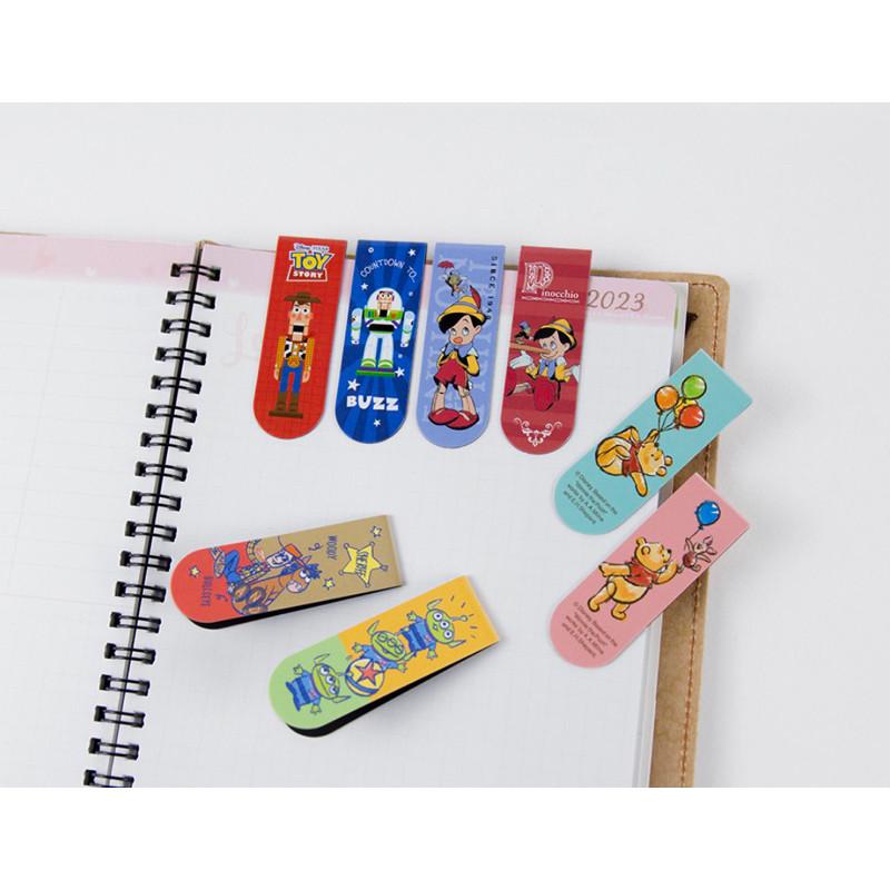 現貨正版 迪士尼磁性書籤2入 書夾 重點書籤 迪士尼便條本 正版授權 便條紙 便簽 三眼怪 胡迪 米奇 公主 玩具總動員-細節圖5