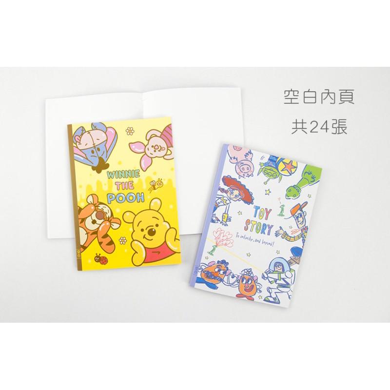 現貨正版 迪士尼 25K定頁筆記本 空白 25k筆記本 記事本 定頁筆記 筆記本 空白筆記本 維尼 美人魚 玩具總動員-細節圖4