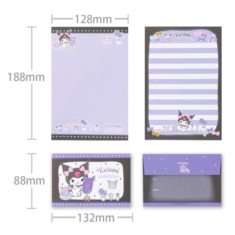 現貨正版 三麗鷗 信紙套組 酷洛米信紙 信封 手寫信箋 家書 情書 寫信 可愛信封 可愛信紙-細節圖3