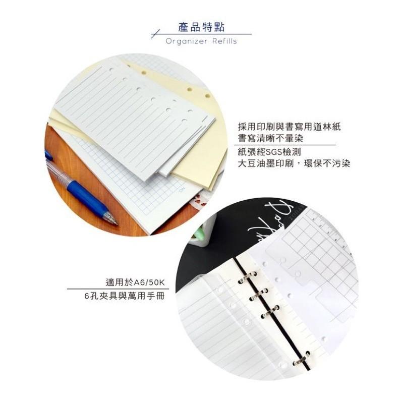現貨正版 自填式週計劃本 A6補充頁6孔 週計劃 萬用手冊 自填式週計劃 活頁紙 筆記本 記事本 memo 規劃 企劃-細節圖5