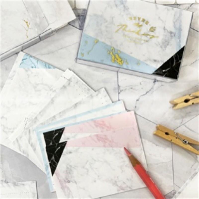 現貨正版 名片卡 大理石紋 透明盒裝彩名卡 名片卡 傳情小卡 便條 商品卡 便條紙 備忘 memo 名片卡 禮物卡 祝福-細節圖2