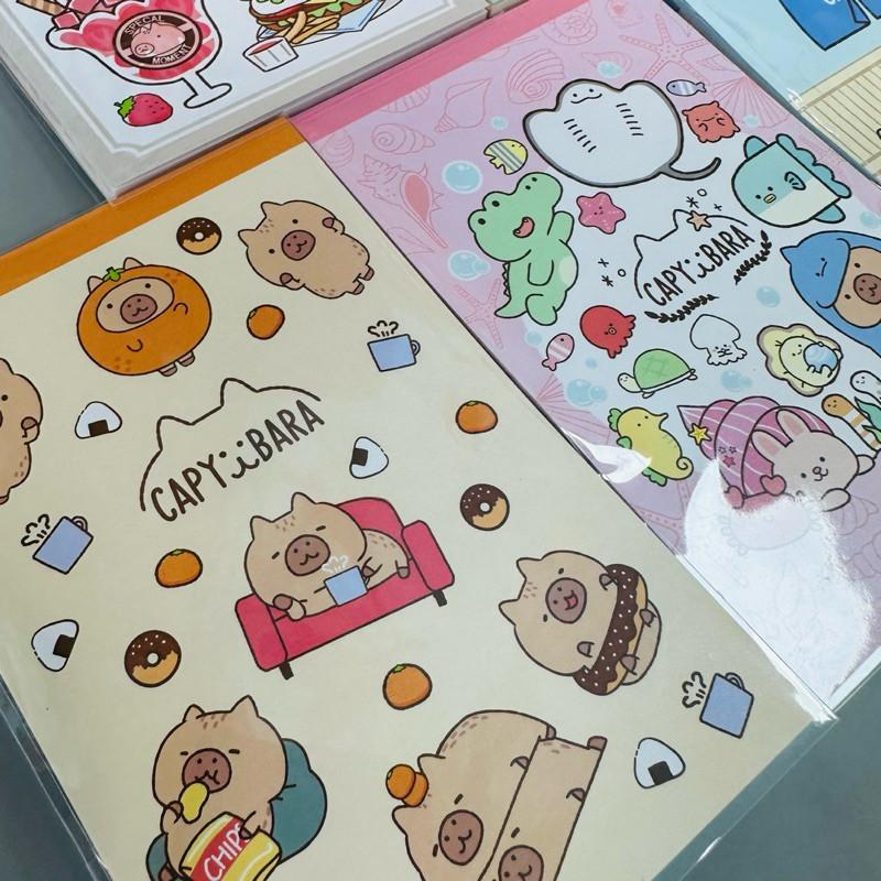 現貨正版 水豚 彩色便條本 卡皮巴拉便條紙 便條紙 便條本 計算紙 備忘便條紙 紙條本 便條紙 便條本 記事本-細節圖3