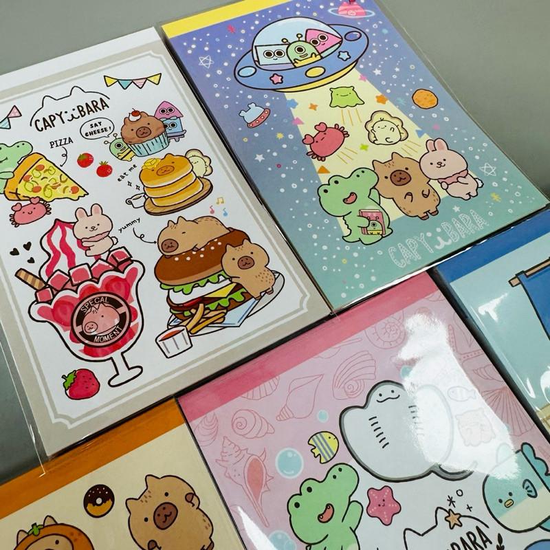 現貨正版 水豚 彩色便條本 卡皮巴拉便條紙 便條紙 便條本 計算紙 備忘便條紙 紙條本 便條紙 便條本 記事本-細節圖4