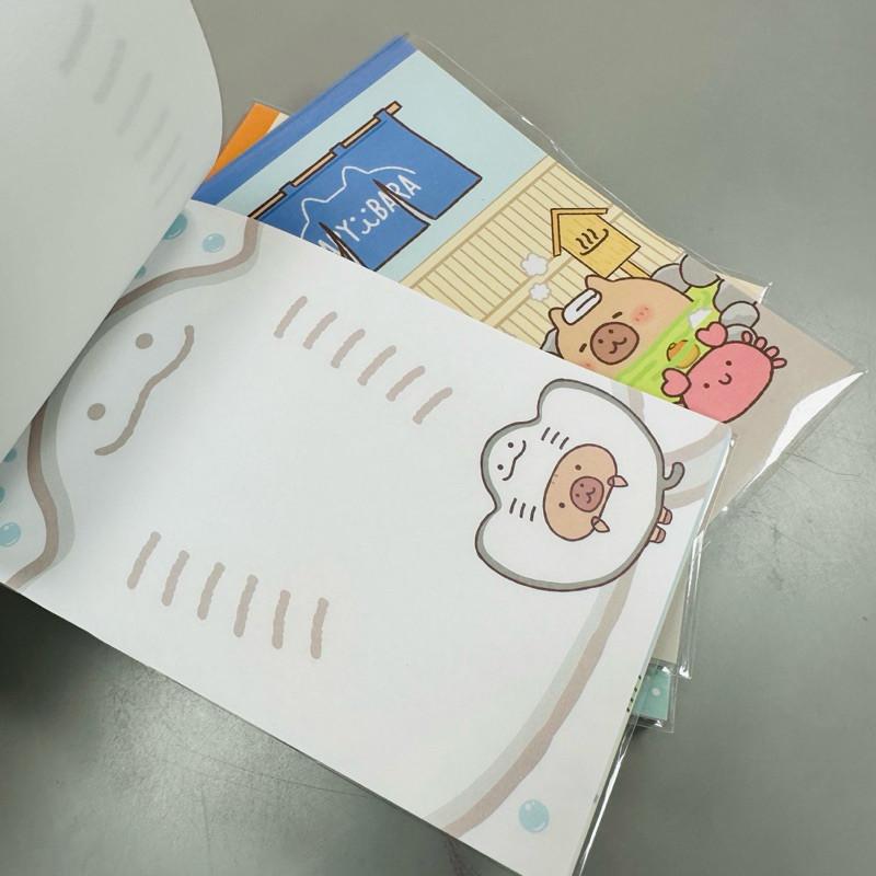 現貨正版 水豚 彩色便條本 卡皮巴拉便條紙 便條紙 便條本 計算紙 備忘便條紙 紙條本 便條紙 便條本 記事本-細節圖9