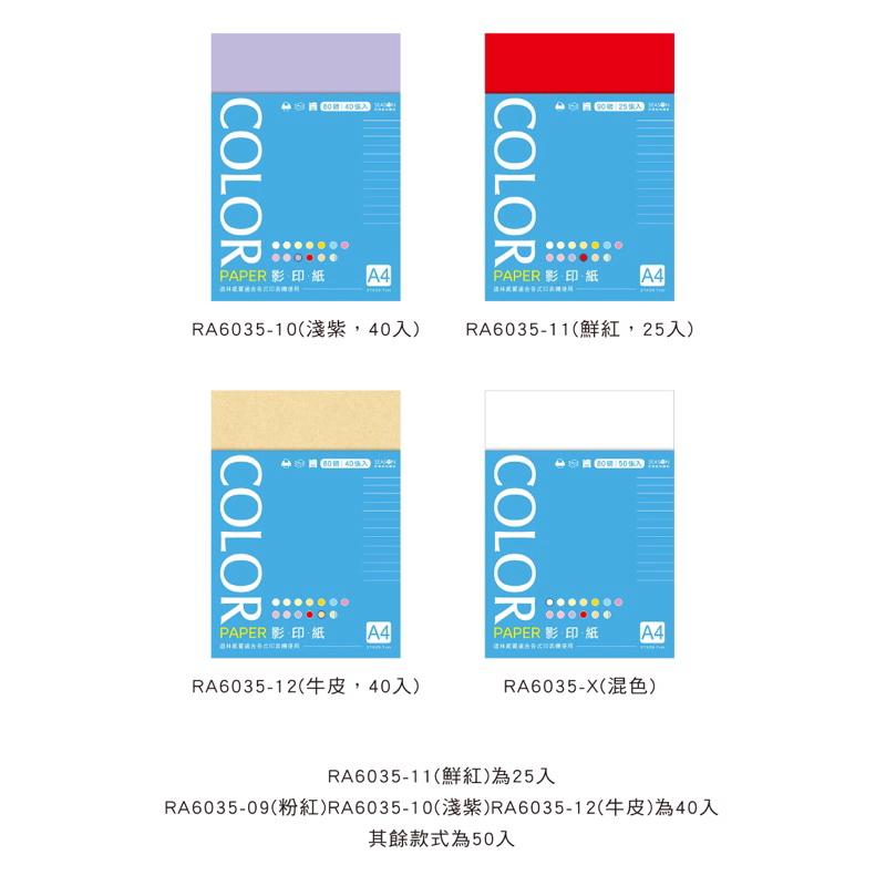 現貨正版 影印色紙 影印紙 彩色影印紙 80磅 色紙 適用 影印 列表 雷射 噴墨-細節圖6