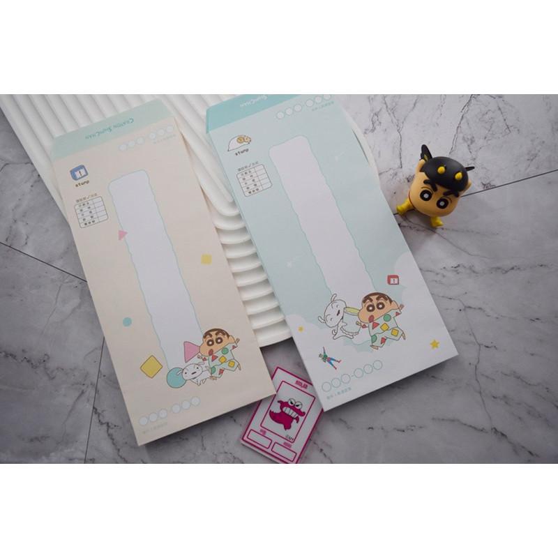 現貨正版 蠟筆小新15K標準直式信封10入 睡衣 信封 中式信封 標準信封 台灣製 直式信封-細節圖2