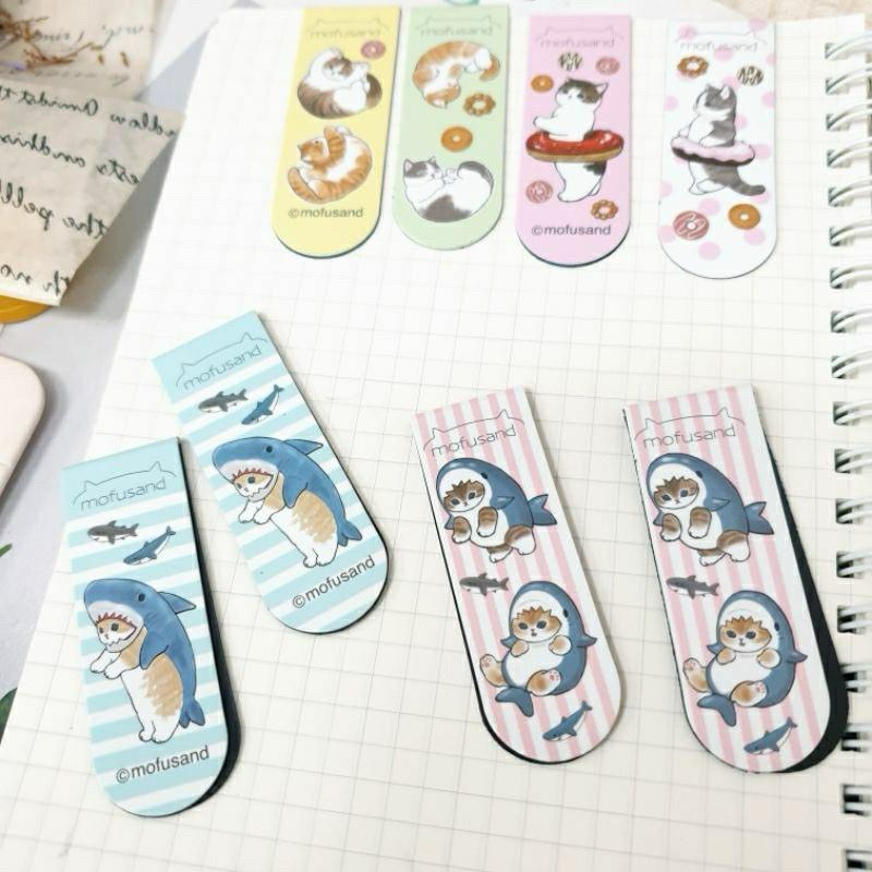 現貨正版 貓福珊迪 2入磁鐵書夾 貓福珊迪 書籤 磁性書籤 文具 貓咪書夾 卡通書籤 可愛書籤-細節圖2