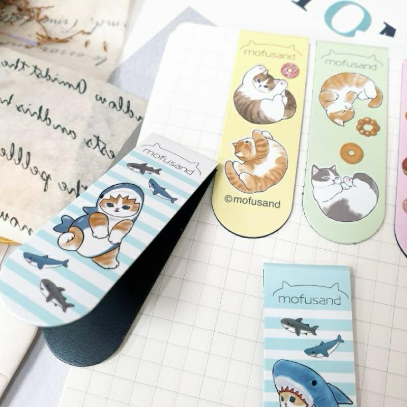 現貨正版 貓福珊迪 2入磁鐵書夾 貓福珊迪 書籤 磁性書籤 文具 貓咪書夾 卡通書籤 可愛書籤-細節圖3