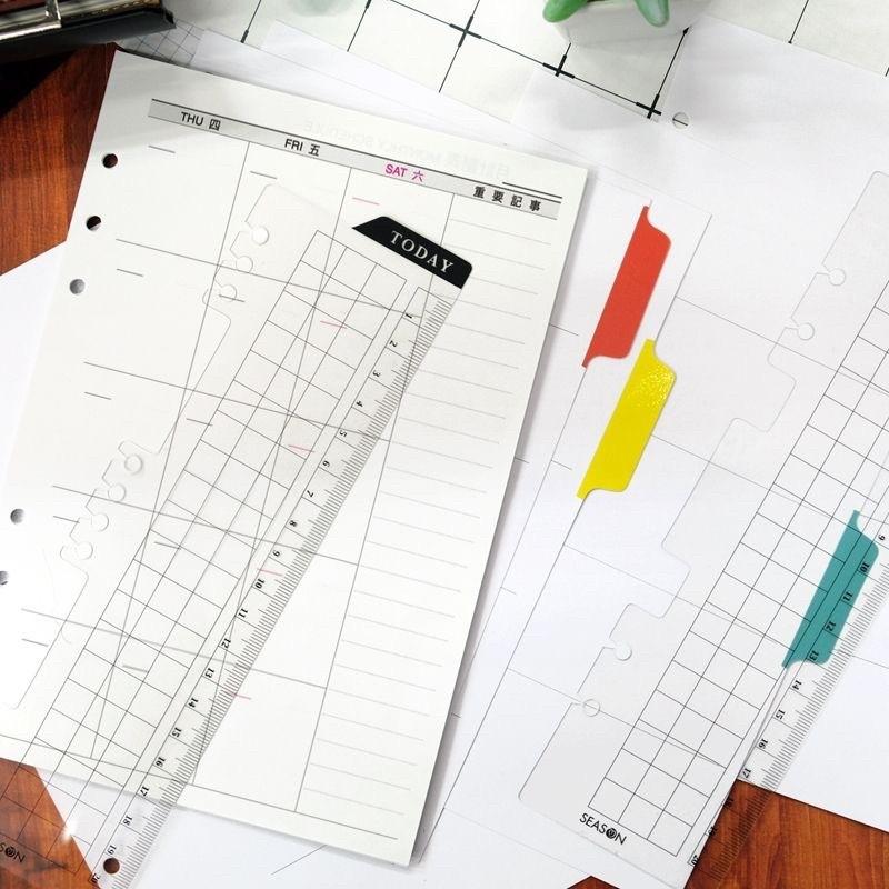 現貨正版 索引標籤 尺 A5補充頁6孔20孔 索引頁 尺規 萬用手冊 內頁 索引頁 分隔 直尺 活頁-細節圖9