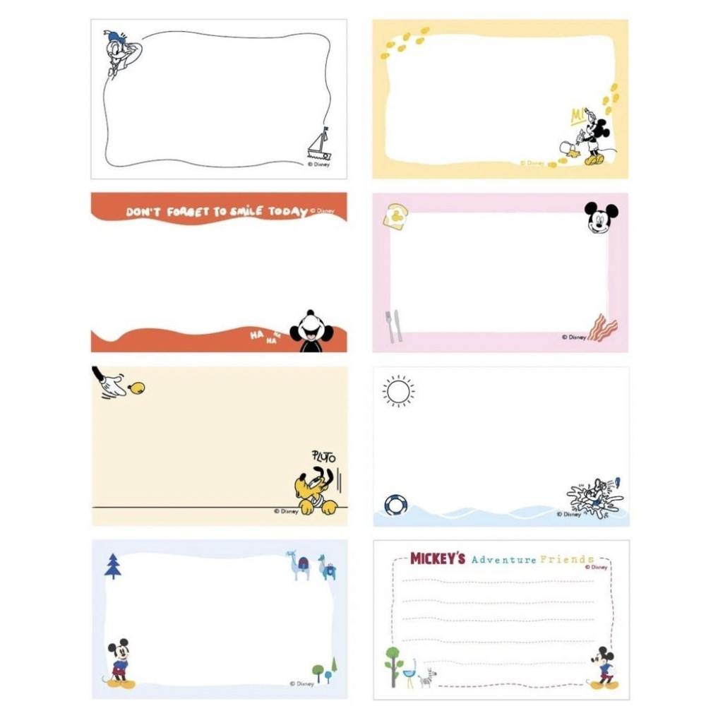 現貨正版 迪士尼萬用名片卡 彩色名片卡盒 感謝卡 留言卡 小卡片 禮物小卡 米奇 玩具總動員 巴斯光年萬用卡片 單字卡-細節圖4