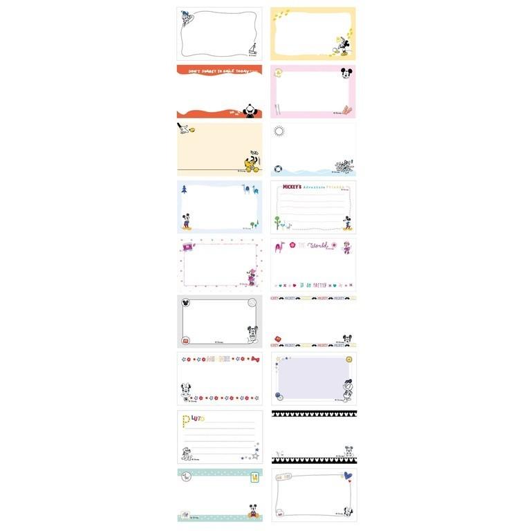 現貨正版 迪士尼萬用名片卡 彩色名片卡盒 感謝卡 留言卡 小卡片 禮物小卡 米奇 玩具總動員 巴斯光年萬用卡片 單字卡-細節圖7