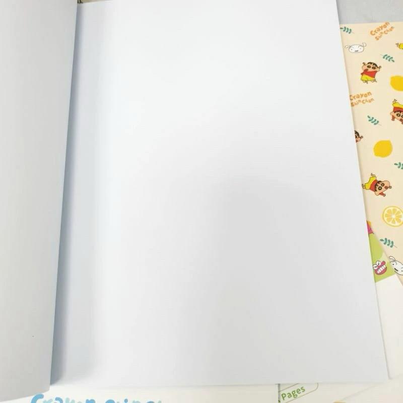 現貨正版 蠟筆小新16K空白固頁筆記本 空白筆記 定頁筆記 小白 小葵 巧克比 空白記事本 塗鴉本 野原新之助 16k-細節圖8