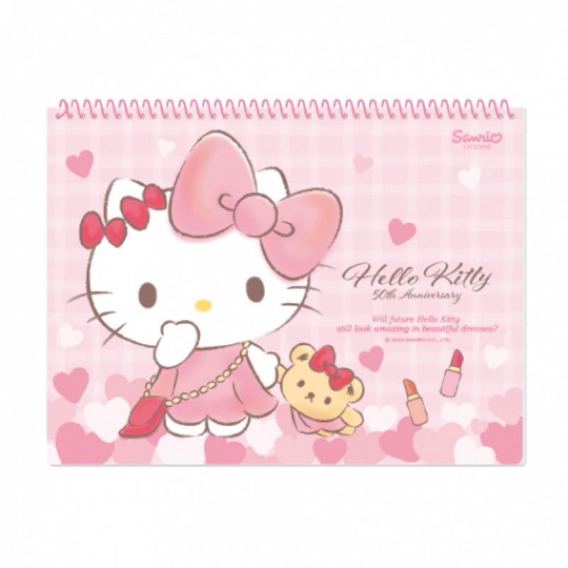 現貨正版 三麗鷗繪圖本 kitty圖畫本 塗鴉冊 外出圖書紙 庫洛米剪貼簿 大耳狗素描本 畫畫本 畫冊 隨手記錄 旅行-細節圖2